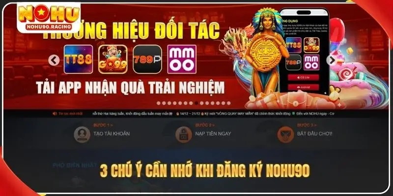 3 chú ý cần nhớ khi đăng ký Nohu90