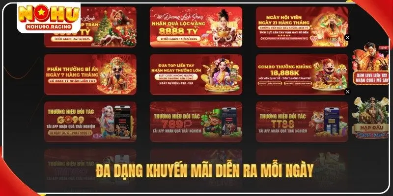 Đa dạng khuyến mãi diễn ra mỗi ngày